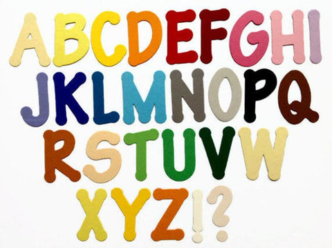 Die Cut Uppercase Letters, 2 Alphabets in Cardstock Paper 52 pieces, 2 Inches Tall, For Bunting, Cardmaking, Scrapbooking & Kids Crafts