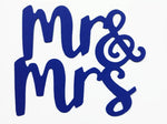 Mr & Mrs Die Cut, 4 Inches Excellent Quality Cardstock Paper Die Cuts for Cardmaking, Wedding Favors and Decorations
