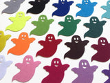 Felt Ghost Die Cut, Halloween & Spooky Themed Decorations, Sew On Die Cut Shapes for Halloween and Craft Project