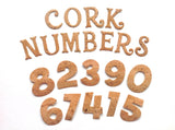 Self-Adhesive Cork Numbers, Die Cut Numbers, Self-Adhesive Numbers for Scrapbooking, Cardmaking & Craft Projects