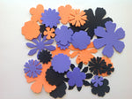 Halloween Decorations, 50 Self-Adhesive EVA Foam Shapes, Flowers Die Cuts for Card Making, Scrapbooking, Kids Crafts & Decorations