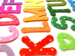 Polka Dot Felt Die Cut Letters, 2 Alphabets - 52 Pieces - 2 Inch Uppercase Letters for Crafts Projects, Sewing and Educational Activities