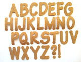 Alphabet Letter Sets, Self-adhesive Cork Die Cuts, Capital Letters for Crafting, Die Cut Letters, Self-Adhesive Cork Applique