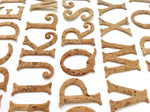 Self-adhesive Cork Paper Alphabet, Die Cut Letters, Peel and Stick Cork Paper Letters for Scrapbooking, Cardmaking & Craft Projects