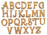 Self-Adhesive Cork Letters, Sticker Alphabet, Cork Die Cut Letters, Sticker Letters for Scrapbooking and Crafts Projects, Die Cut Cork Alphabet, Self-adhesive Letters