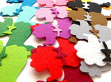 Felt Dogs, Felt Poodle Die Cut , Cute Applique Dogs for Sewing and Craft Projects in Vibrant Colors, Pack of 2