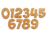 Self-Adhesive Cork Numbers, Die Cut Sticker Numbers for Scrapbooking, Cardmaking & Craft Projects  - Pack of 30 1.2" tall