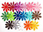 Large Felt Flowers, Die Cuts, Applique Flower Shapes for Sewing and Craft Projects in Vibrant Colors