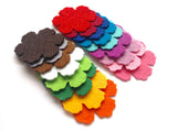 Felt Flower Die Cuts, Beautiful and Colourful Flower Shapes for Sewing and Craft Projects in Vibrant Colours