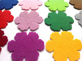Felt Flower Die Cuts, Beautiful and Colourful Flower Shapes for Sewing and Craft Projects in Vibrant Colours