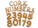 Self-Adhesive Cork Numbers, Die Cut Sticker Numbers for Scrapbooking, Cardmaking & Craft Projects  - Pack of 30 1.2" tall