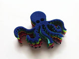 Felt Octopus Die Cut, Octopus Shape Applique for Sewing and Craft Projects in Vibrant Colors