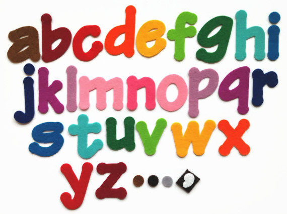 Stick on Letters, Adhesive Backed Felt Letters, Peel and Stick Die Cut  Alphabet, 2 Inch Sticky Capital Letters for Educational Activities 