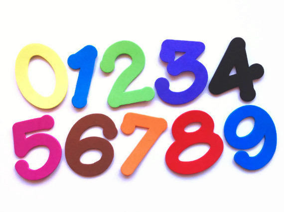 EVA Foam Numbers, Die Cut Numbers, Musgami Numbers for Scrapbooking,  Cardmaking, Favors & Craft Projects -  Sweden