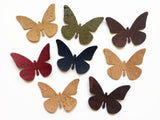 Cork Fabric Butterfly Die Cut, Butterfly Applique for Craft and Sewing Projects
