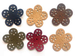 Flower Die Cut, Cork Fabric Flower Applique for Crafts and Sewing Projects