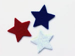 Star Die Cut, Colourful Felt Star for Sewing and Craft Projects, Holiday & Christmas Decorations, 1 Inch