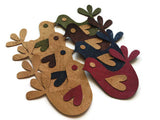 Cork Fabric Bird Die Cut, Fully Assembled Cork Bird Applique for Craft & Sewing Projects