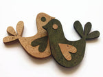 Cork Fabric Bird Die Cut, Fully Assembled Cork Bird Applique for Craft & Sewing Projects