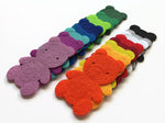 Felt Teddy Bear Die Cut, Cute Teddy Bear Applique for Sewing and Craft Projects in Vibrant Colors