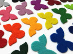 Felt Butterflies, Cute Felt Die Cuts, Butterfly Applique for Sewing and Craft Projects in Vibrant Colors
