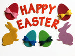 Easter Eggs Fully Assembled, Applique for Banners, Home and Party Decorations & Other Sewing Projects