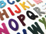 Adhesive Backed Felt Letters, Peel and Stick Die Cut Alphabet, 2 Inch Sticky A to Z Capital Letters for Crafting & Educational Activities