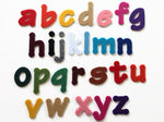 Peel and Stick Alphabet, Adhesive Backed Felt 2-Inch Letters, Sticky A to Z Lowercase Die Cut Letters for Crafting & Learning