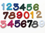 Adhesive Backed Felt Numbers, Peel and Stick Die Cut Numbers, 2 Inch 0 to 9 Stick On Numbers Set for Table Numbers, Felt Toys & Banners