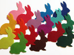 Die Cut Felt Bunny Rabbit, Animal Shapes, Large Easter Bunny Applique for Bunting, Garlands and Other Sewing and DIY Projects