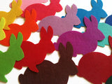 Die Cut Felt Bunny Rabbit, Animal Shapes, Large Easter Bunny Applique for Bunting, Garlands and Other Sewing and DIY Projects