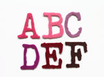 Felt Letters 1 Inch, 2 Alphabets - 52 Pieces, Die Cut Capital Letters for Crafting, Sewing, Quiet Books & Educational Activities