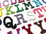 Felt Letters 1 Inch, 2 Alphabets - 52 Pieces, Die Cut Capital Letters for Crafting, Sewing, Quiet Books & Educational Activities