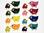 Felt Bird Die Cuts, Fully Assembled Birds, Easter Decorations, Felt Chicks Craft Embellishments