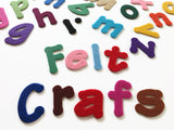 Peel and Stick Alphabet, Adhesive Backed Felt 2-Inch Letters, Sticky A to Z Lowercase Die Cut Letters for Crafting & Learning